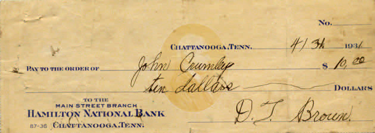 Hamilton National Bank 4-31-1931